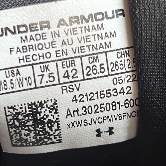 Under Armour Project Rock Training Sneaker Shoe Red BSR 2 Athletic Gym M8.5/W10 - Picture 13 of 16